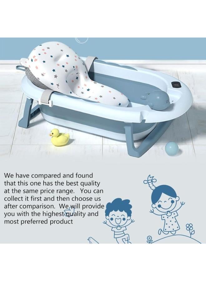 حوض استحمام قابل للطي مع مستشعر لدرجة الحرارة للأطفال - Image 2