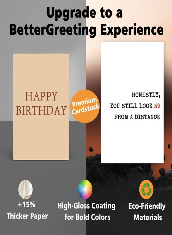ICOOLYI Funny 40th Birthday Card – 40 Year Old Birthday Gift for Women and Men, Happy 40th Decorations - Image 5