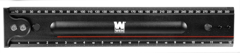 WEN 12-Inch Measuring Ruler With Hook Stop (ME812R) - Image 3