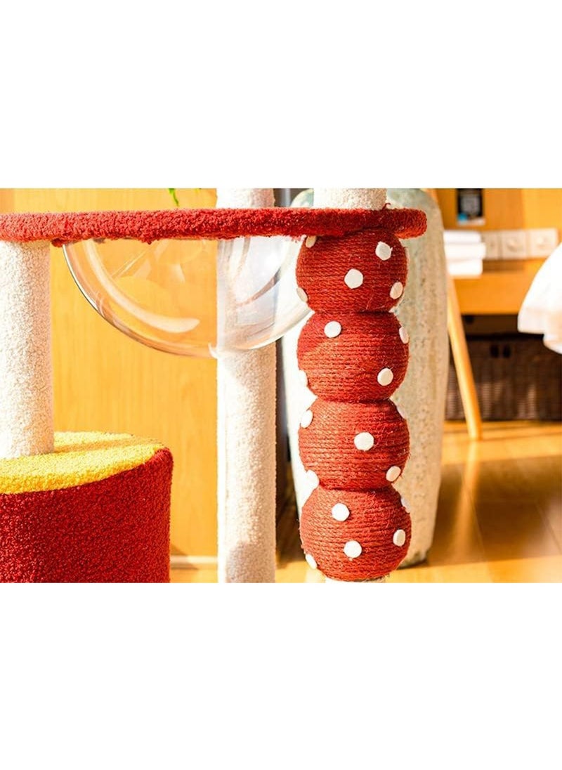 GT-Wheel - Cat Condo Tower with Sisal Scratching Post MultiLevel Cat Tree Cat Play House and Rest Place for Indoor Cats and Pets - Image 1