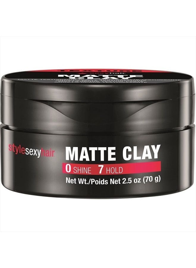 Sexy Hair Style Matte Clay Matte Texturizing Clay, 2.5 Oz | Separates, Defines and Molds | Helps Tame Unruly Ends | Washes Out Easily  - Image 4