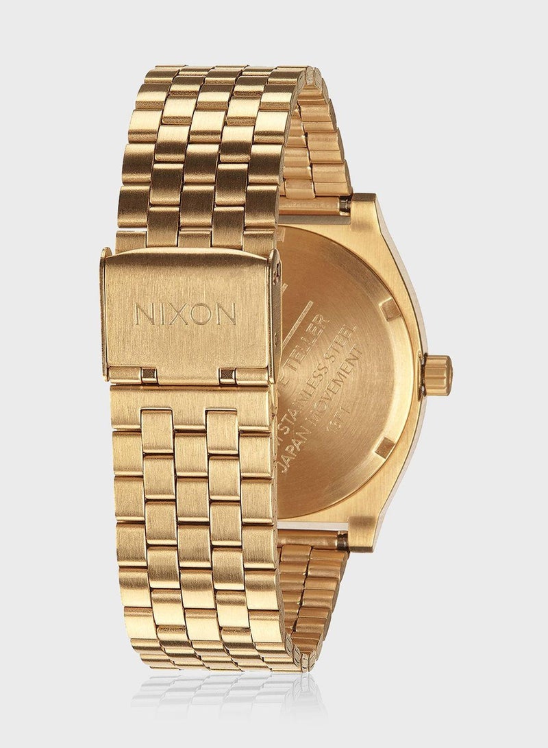 NIXON Time Teller All Gold / Black Sunray Watch - Image 3
