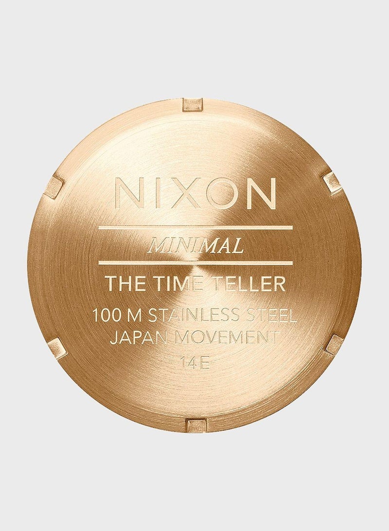 NIXON Time Teller All Gold / Black Sunray Watch - Image 4