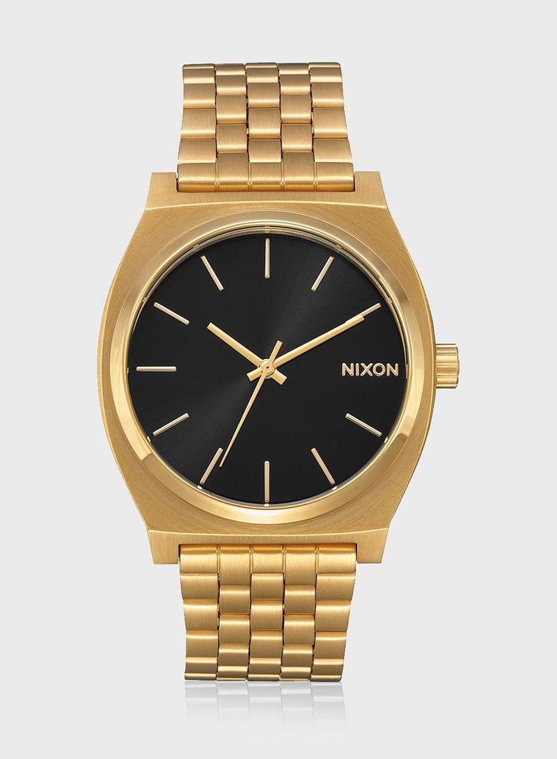 NIXON Time Teller All Gold / Black Sunray Watch - Image 1