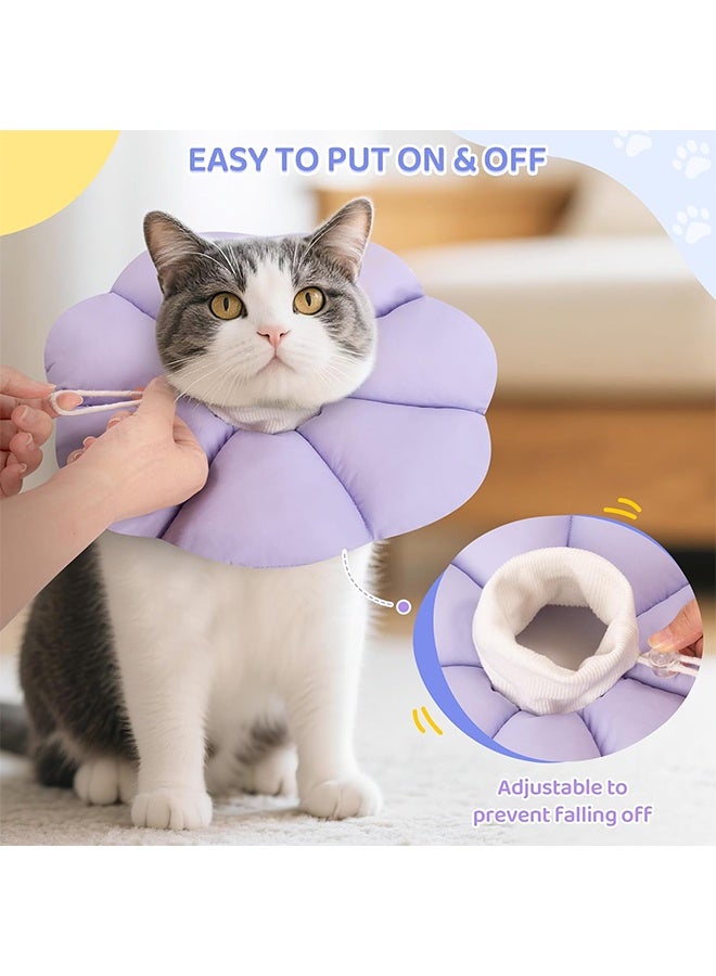 طوق مخروط طوق لطيف مقاوم للماء ، طوق استعادة القطة مضاد لعق اللعنة لعق الجروح السلامة Elizabethan e ذوي الياقات - Image 3