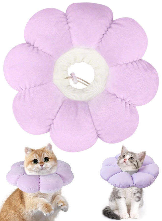 طوق مخروط طوق لطيف مقاوم للماء ، طوق استعادة القطة مضاد لعق اللعنة لعق الجروح السلامة Elizabethan e ذوي الياقات - Image 1