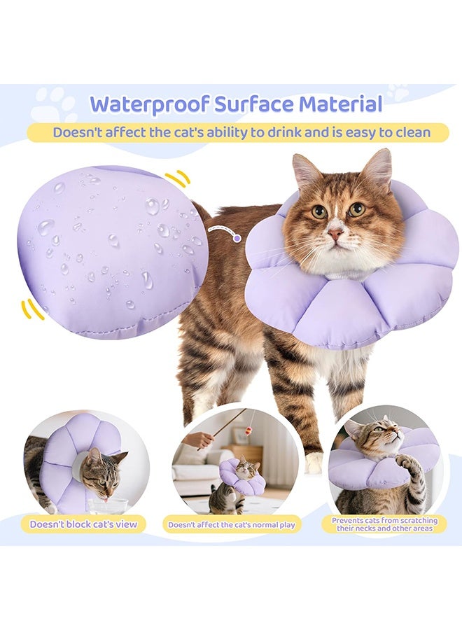 طوق مخروط طوق لطيف مقاوم للماء ، طوق استعادة القطة مضاد لعق اللعنة لعق الجروح السلامة Elizabethan e ذوي الياقات - Image 2