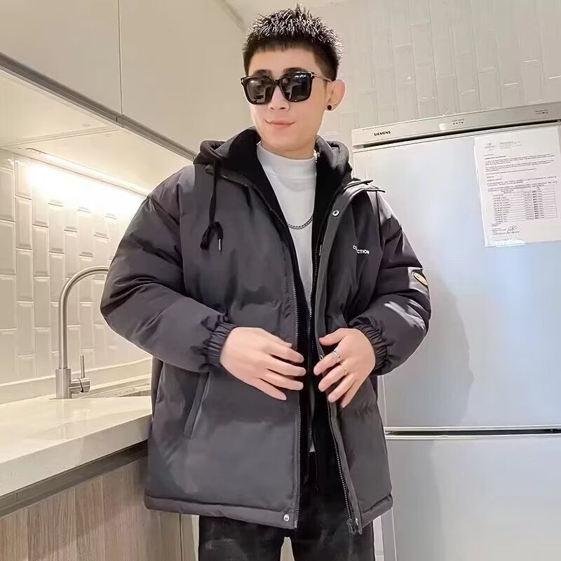 Trendy Mens Two-Piece Cotton Jacket 2024 Winter WTY-WT08 gray - Image 1