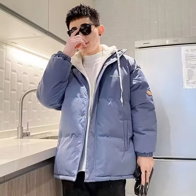 Trendy Mens Two-Piece Cotton Jacket 2024 Winter WTY-WT08 gray - Image 2
