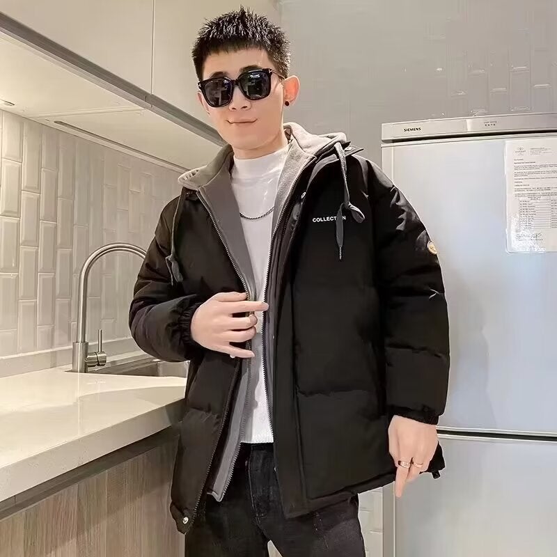 Trendy Mens Two-Piece Cotton Jacket 2024 Winter WTY-WT08 gray - Image 3