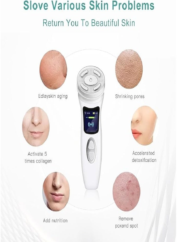 Facial beauty instrument, wrinkle removal 4 in 1, wireless facial massager, high-intensity focused ultrasound, suitable for eyes, chin and neck - Image 5