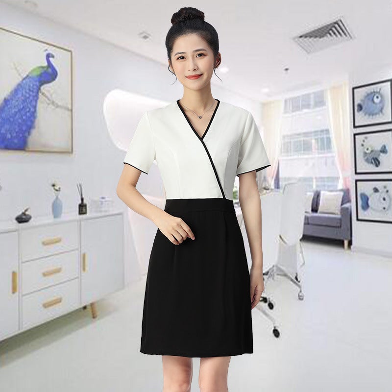 2024 Autumn New Beauty Salon Overalls Female Beautician Skin Management Spa Health Salon Simple Temperament Outfit - Image 1