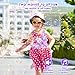 Hugeway Princess Bubble Wands for KidsLight Up Musical Bubble MachineBubble BlowerBubble MakerGift for 3 4 5 6 7 8 Year Old GirlsOutdoor Birthday Party Bubble Toy for ToddlersLight Purple - Image 4