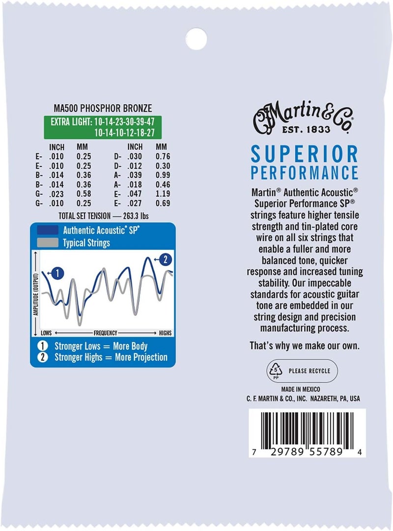 Martin Authentic Acoustic Guitar Strings - Superior Performance - Image 2
