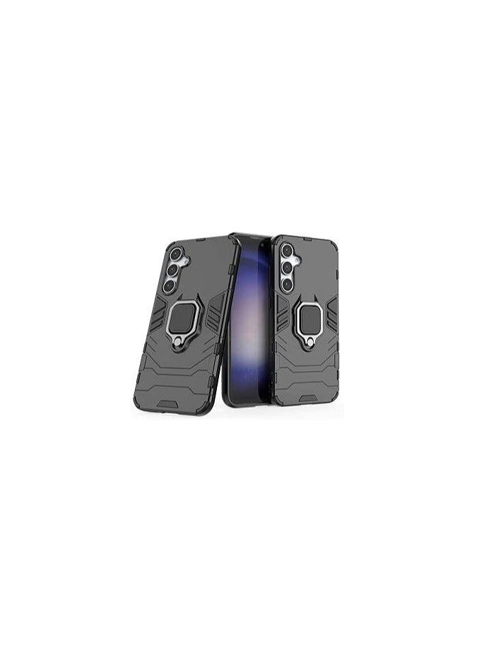 Heavy Duty Hard Armor Case With Ring For Samsung Galaxy S23 FE - Black…