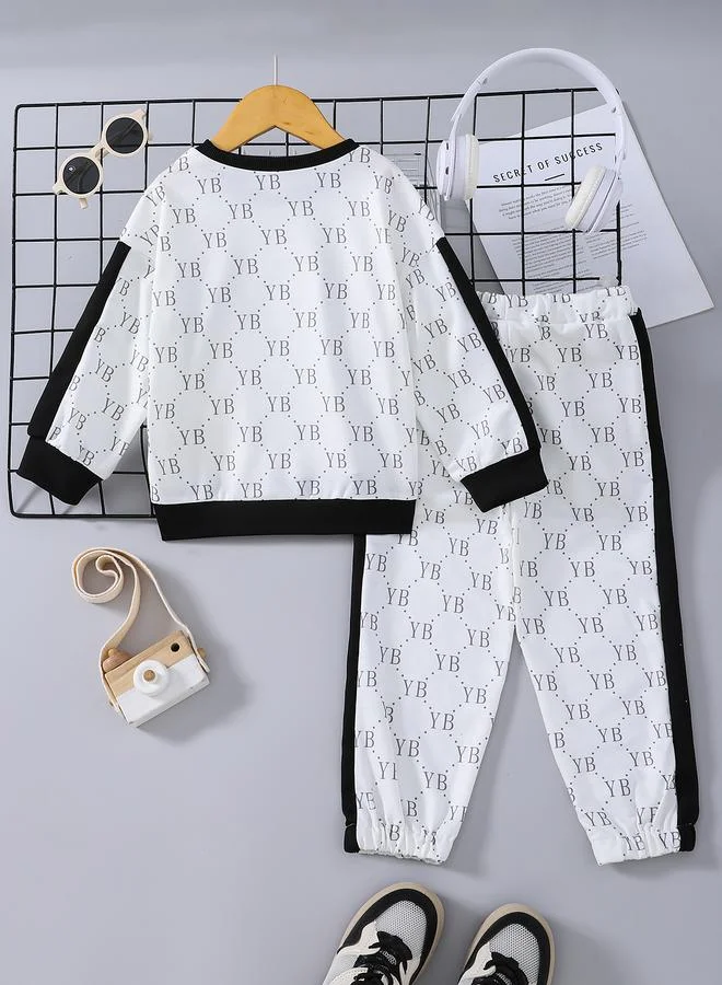 Take Two Boys Knitted Long Sleeve Top and Trousers Set