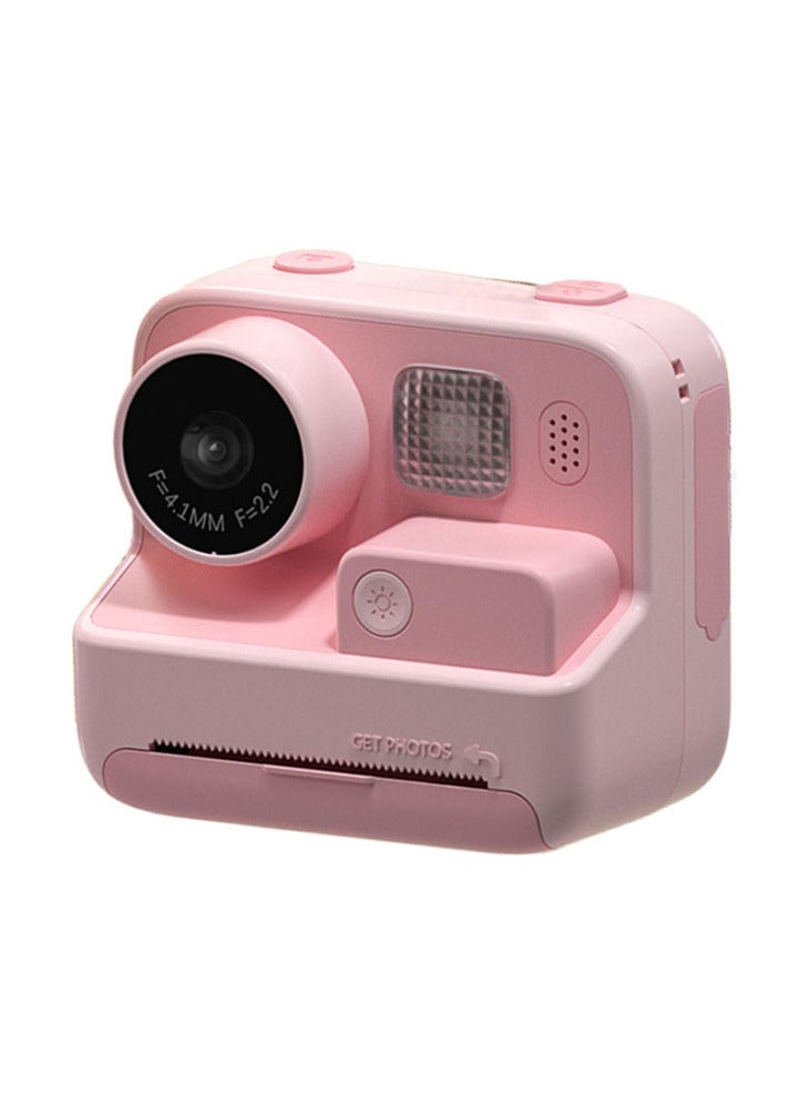 Generic KOOOL K27 2-inch Screen ABS+PC Kids Instant Printing Camera Toy HD Dual Lens Rechargeable Camera - Pink - Image 2