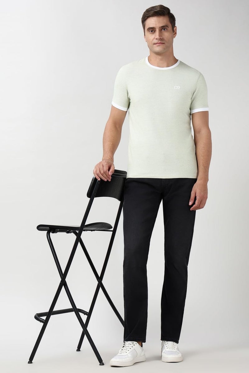 Peter England Men Black Light Wash Jeans - Image 5