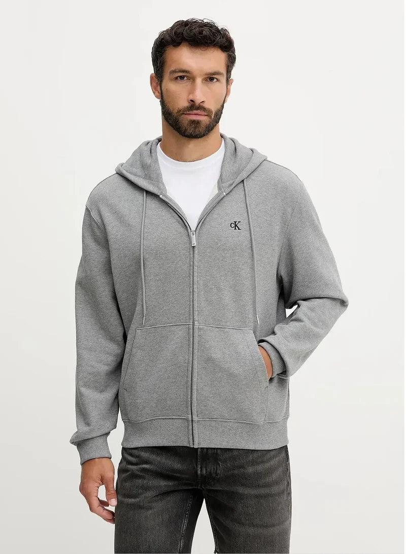 Calvin Klein Jeans EU 350TERRY MONOGRAM FZ HOODIE