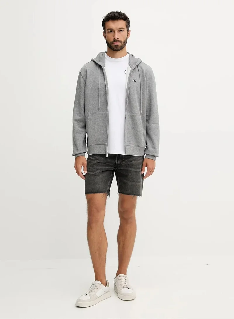Calvin Klein Jeans  Sueded Terry Zip-Thru Hoody for Men | Best Price UAE
