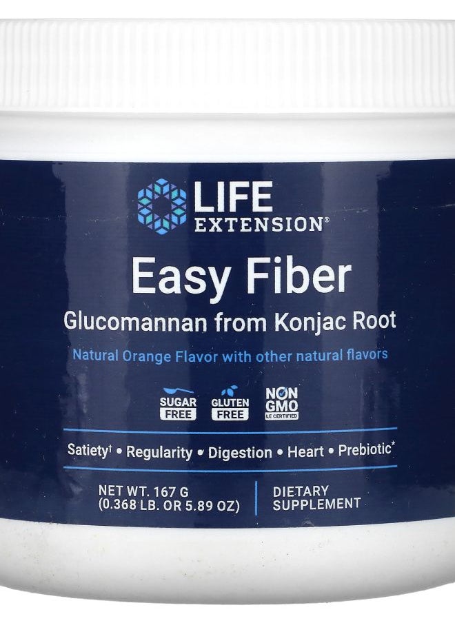 Life Extension Easy Fiber Natural Orange 5.89 oz (167 g) 