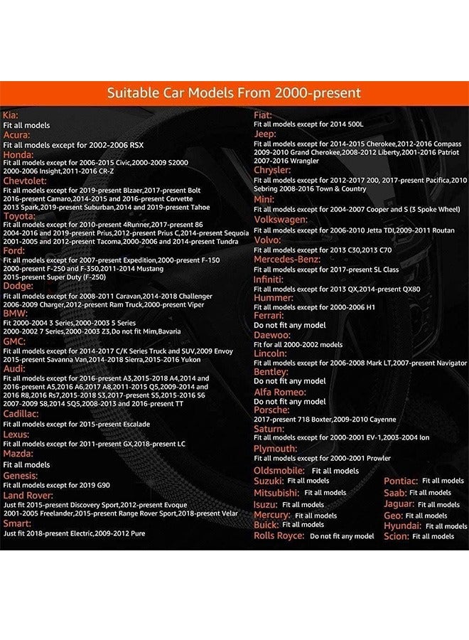 Steering Wheel Cover for Women Men Bling Bling Crystal Diamond Sparkling Car SUV Wheel Protector Universal Fit 15 Inch (Black Diamond, Standard Size(14" 1/2-15" 1/4)) - Image 5