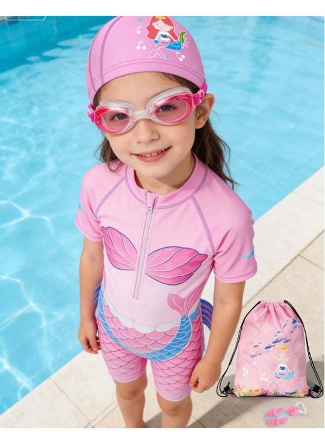 Ailily Swimming Goggle Set- Anti-Fog Swimming Goggles,Swim Cap,Swimming Ear Plugs Nose Clips And Drawstring Bag,UV Protection Clear Kids Swim Goggles,No-Leaking Adjustable Goggles - Image 3