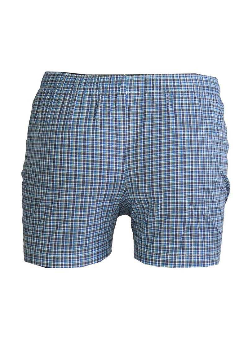 John Gladstone Men's Cotton Woven Boxer - Pack of 2