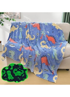 FASHION HOME Kids Glow in The Dark Blanket Soft Throw All Seasons for Couch Sofa Bed 150 x 120cm  - Image 1