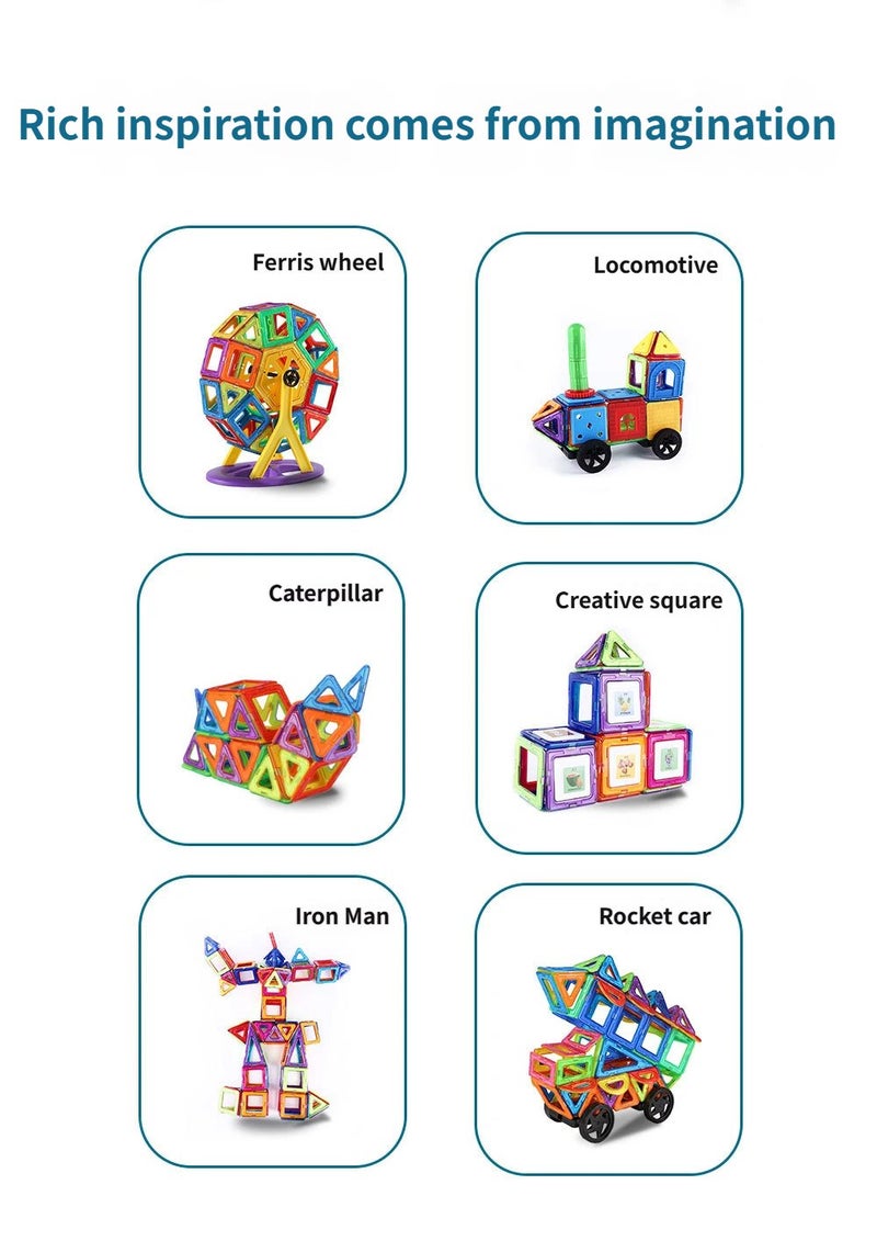 30-Piece Magnetic Building Blocks Set with Unique Design, Durable Construction and Premium Quality in Multicolor - Image 5