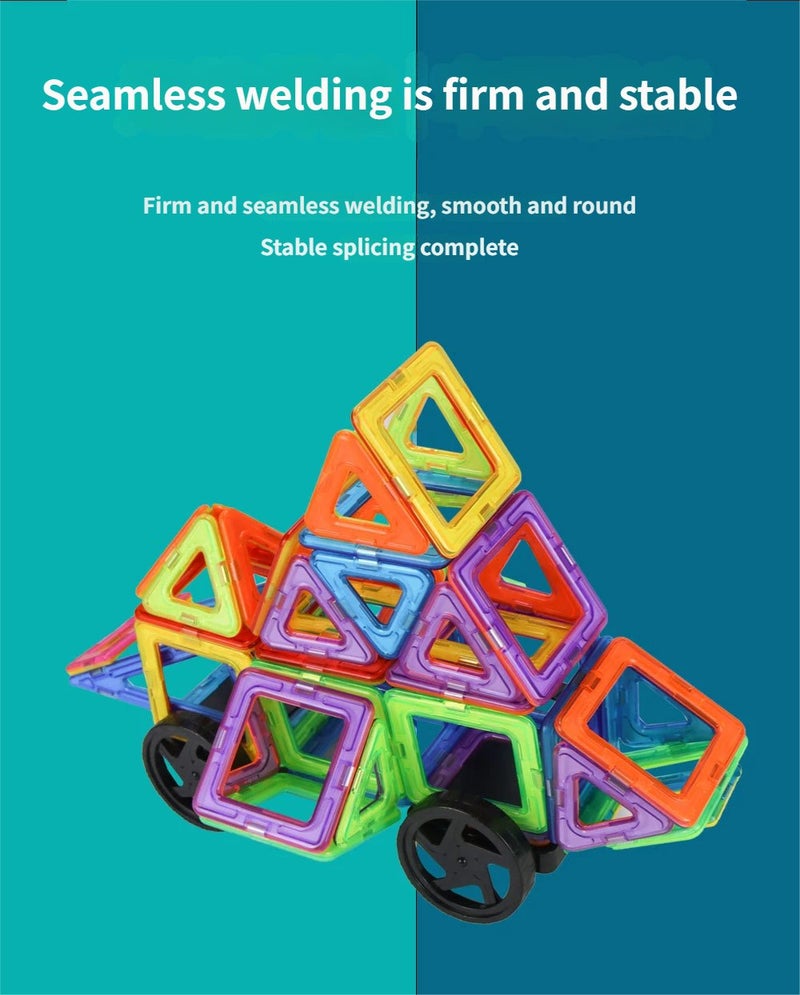 30-Piece Magnetic Building Blocks Set with Unique Design, Durable Construction and Premium Quality in Multicolor - Image 3
