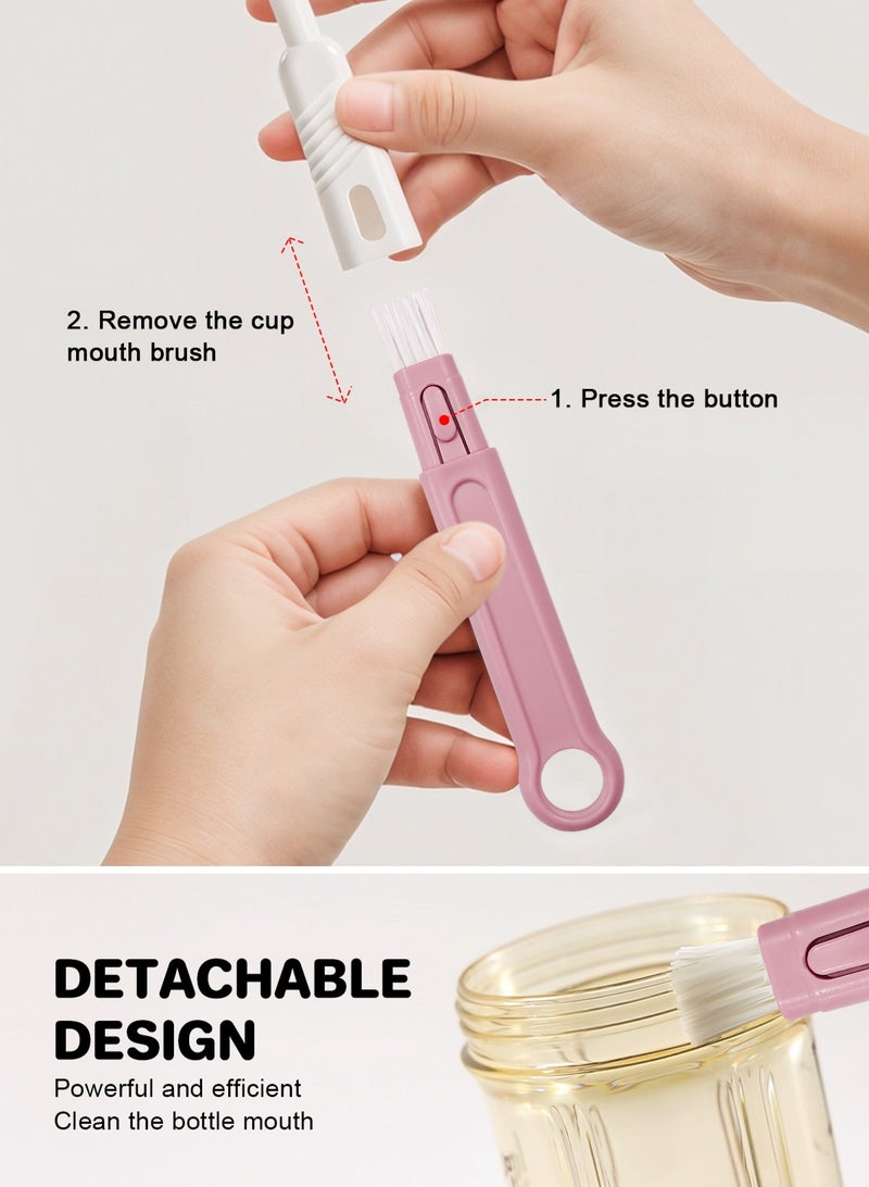 URbazaar Baby Bottle Cleaning Kit with Silicone Brush, Nipple Brush, Straw Brush and Drying Rack - 9 in 1 Bottle Cleaning Tool for Home and Travel - Image 3