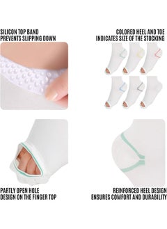invera invera Anti Embolism Compression Stockings, Thigh High Unisex Ted Hose Socks 15-20 mmHg Moderate Level  - Image 5