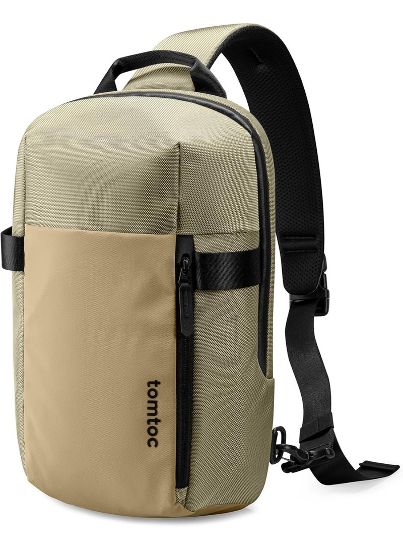 Tomtoc Crossbody Sling Bag 14 Inch Laptop Compatible with MacBook Pro M1 2021 & MacBook Air 2020-2021 – tomtoc Explorer T24 A54D2 Everyday Shoulder Bag - Image 1