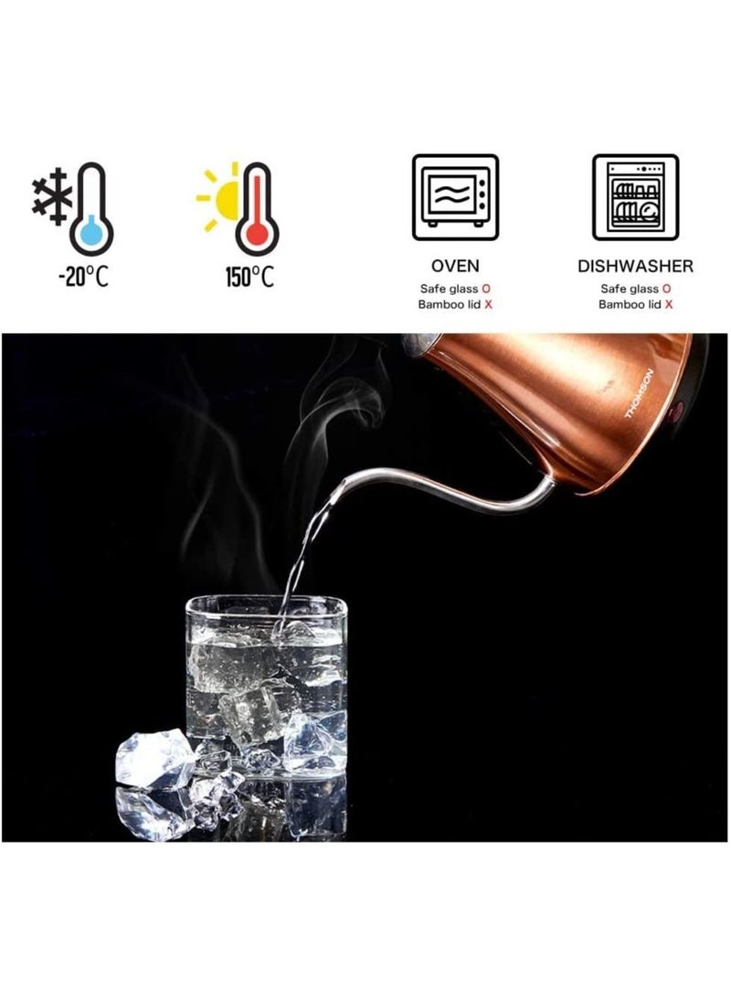 GGEROU Glass Storage Jars with Airtight Bamboo Lid,3 Pack Glass Food Storage Containers Canisters 800ml - Image 3