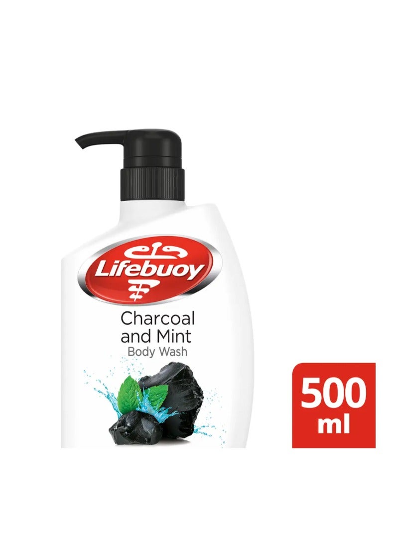 Lifebuoy غسول الجسم لايف بوي بالفحم والنعناع 500 مل - Image 2