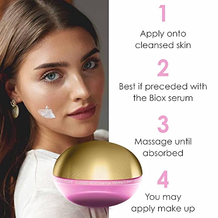 Premier Dead Sea BIOX total age defying cream, face moisturizer, Anti Aging face Cream, Intensive Wrinkle cream firming skin care, Classic collection, retinol Cream Lotion 2.4 Fl.Oz - Image 3