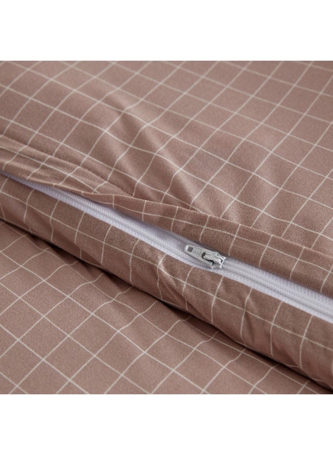 Home Box Ferum Stripe 2-Pieces Microfiber Single Duvet Quilt Cover Set 200 x 135 cm - Image 2