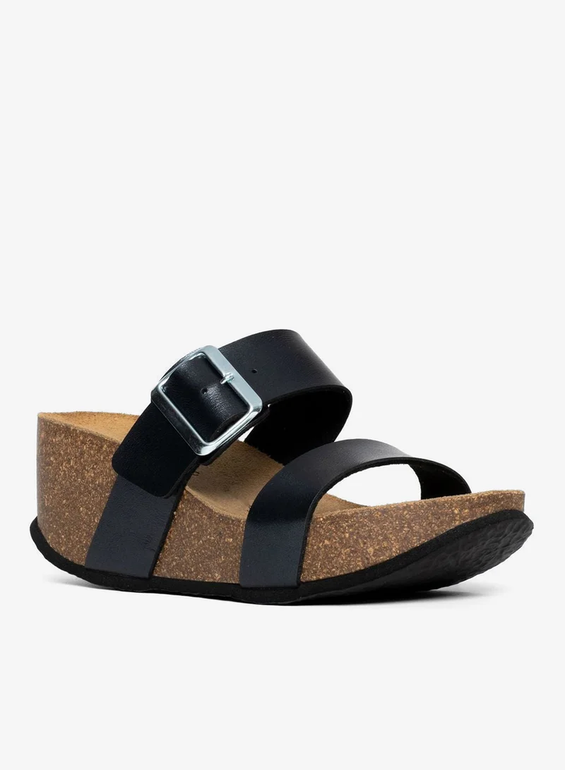BAYTON Newcastle Double Strap Wedge Sandals
