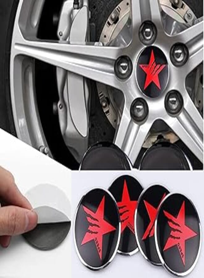 Generic 3940 3D Car Tire Hub Cover (4 Pieces) 