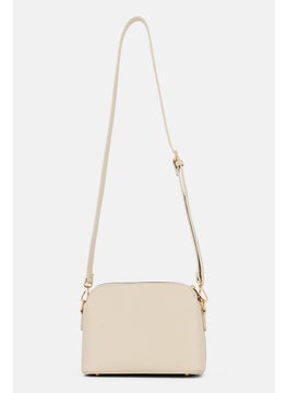 Kathy Ireland Women Brand Logo Cross Body Bag, Cream  - Image 2