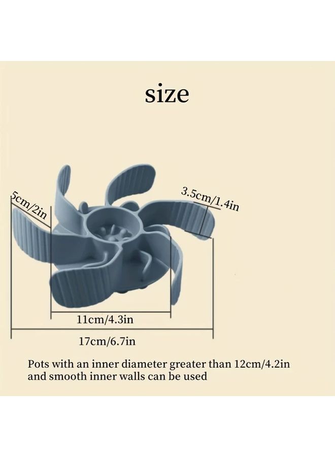 Gray Third Generation Upgraded Super Firm Silicone Slow Feeder Dog Bowl Insert Cuttable Design For Large And Medium Breeds Compatible With Regular Elevated Metal Glass Bowls Promotes Healthy Eating Reduces Bloat Durable Easy To Clean Dog Food Dispenser Pet Feeding Accessory - Image 2