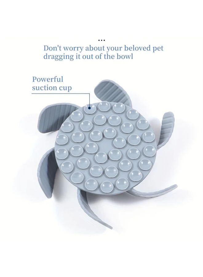 Gray Third Generation Upgraded Super Firm Silicone Slow Feeder Dog Bowl Insert Cuttable Design For Large And Medium Breeds Compatible With Regular Elevated Metal Glass Bowls Promotes Healthy Eating Reduces Bloat Durable Easy To Clean Dog Food Dispenser Pet Feeding Accessory - Image 5