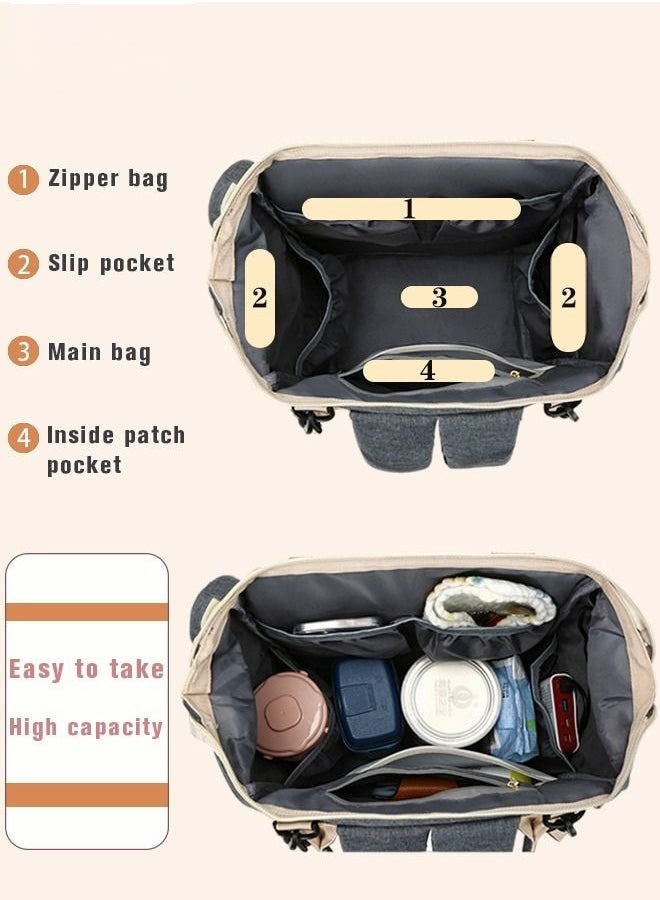Bukela Diaper Bag Backpack, Multifunction Travel Back Pack Maternity Baby Changing Bags, Large Capacity, Waterproof and Stylish - Image 4