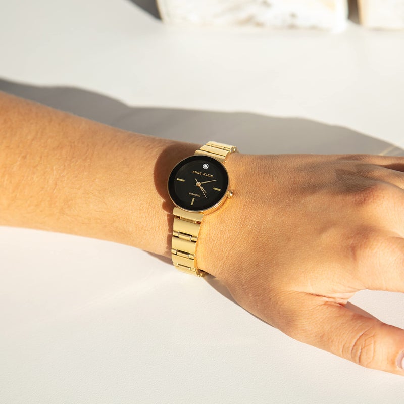 Anne Klein Women's Genuine Diamond Dial Bracelet Watch - Image 3