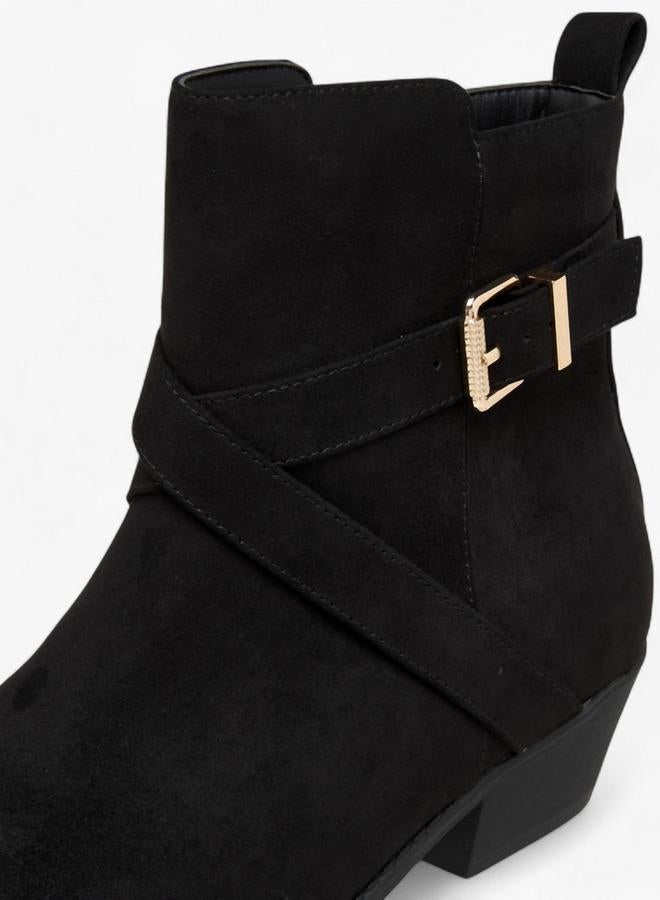 Flora Bella By Shoexpress Solid Ankle Boots with Zip Closure - Image 4