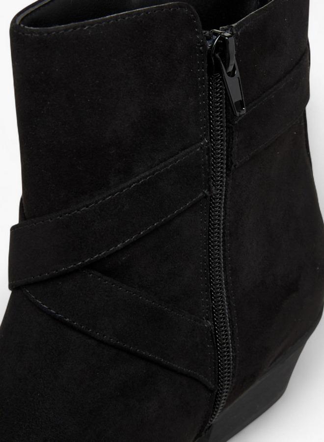 Flora Bella By Shoexpress Solid Ankle Boots with Zip Closure - Image 5