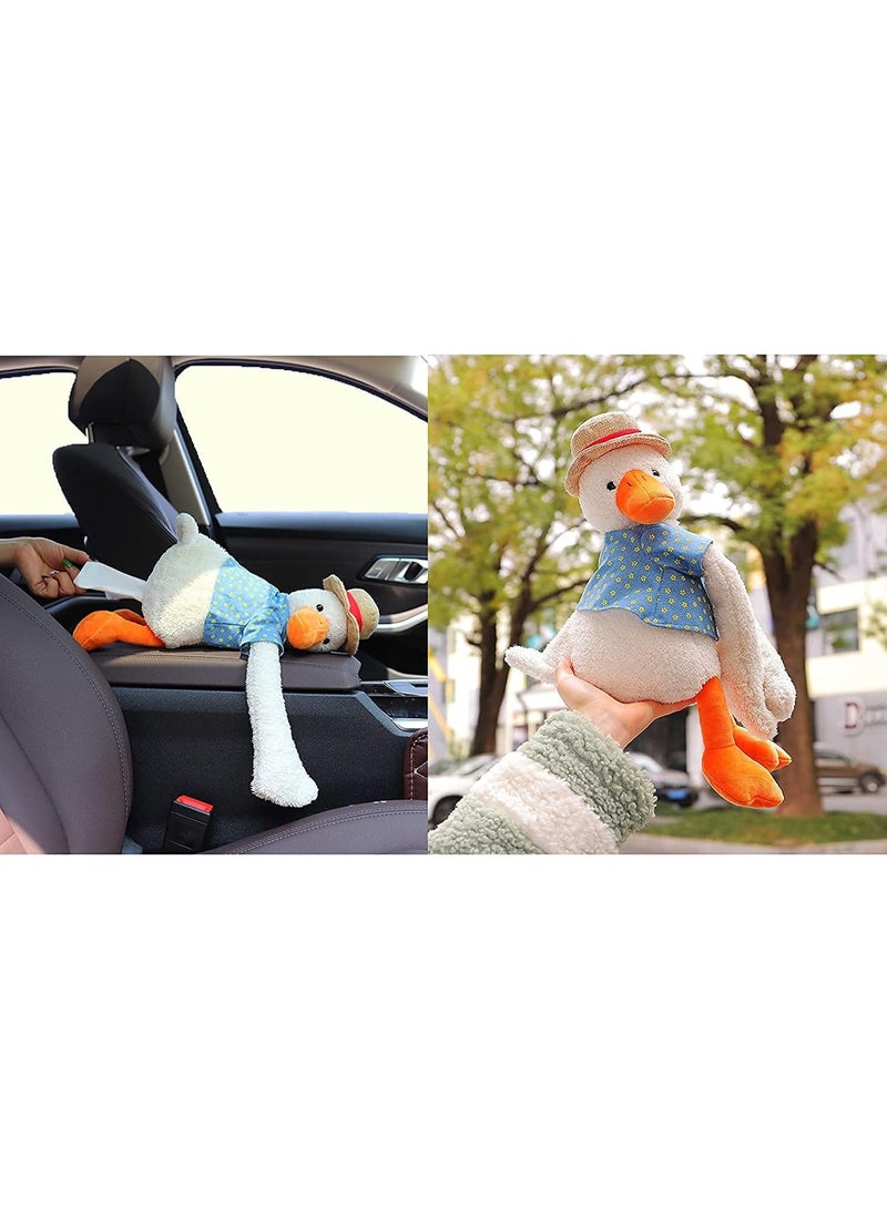 FDTY Car Tissue Box, Cute Duck Portable Hanging Car Rectangle Animal Holder Paper Box Home Office Bathroom Storage Holder，Cute Tissue Box Cover,Funny Toilet Paper Holder - Image 5