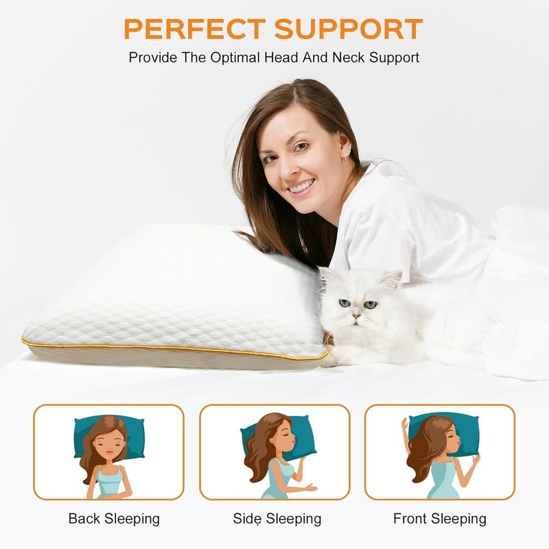 Bare Home وسادة بار هوم الطبية لعلاج آلام الرقبة والكتف - 60x40 سم - Image 3