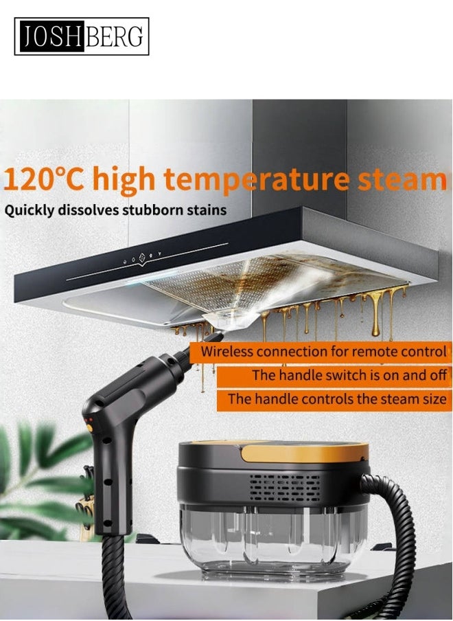 Joshberg Steam Cleaner, 3-Level Adjustable Handle, 15s Heat-Up, Steam Cleaner for Home for Dirt, Grease, Grout, Tile, Floor, Couch and Car  - Image 2